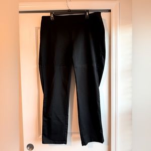 Stretch black straight leg pants